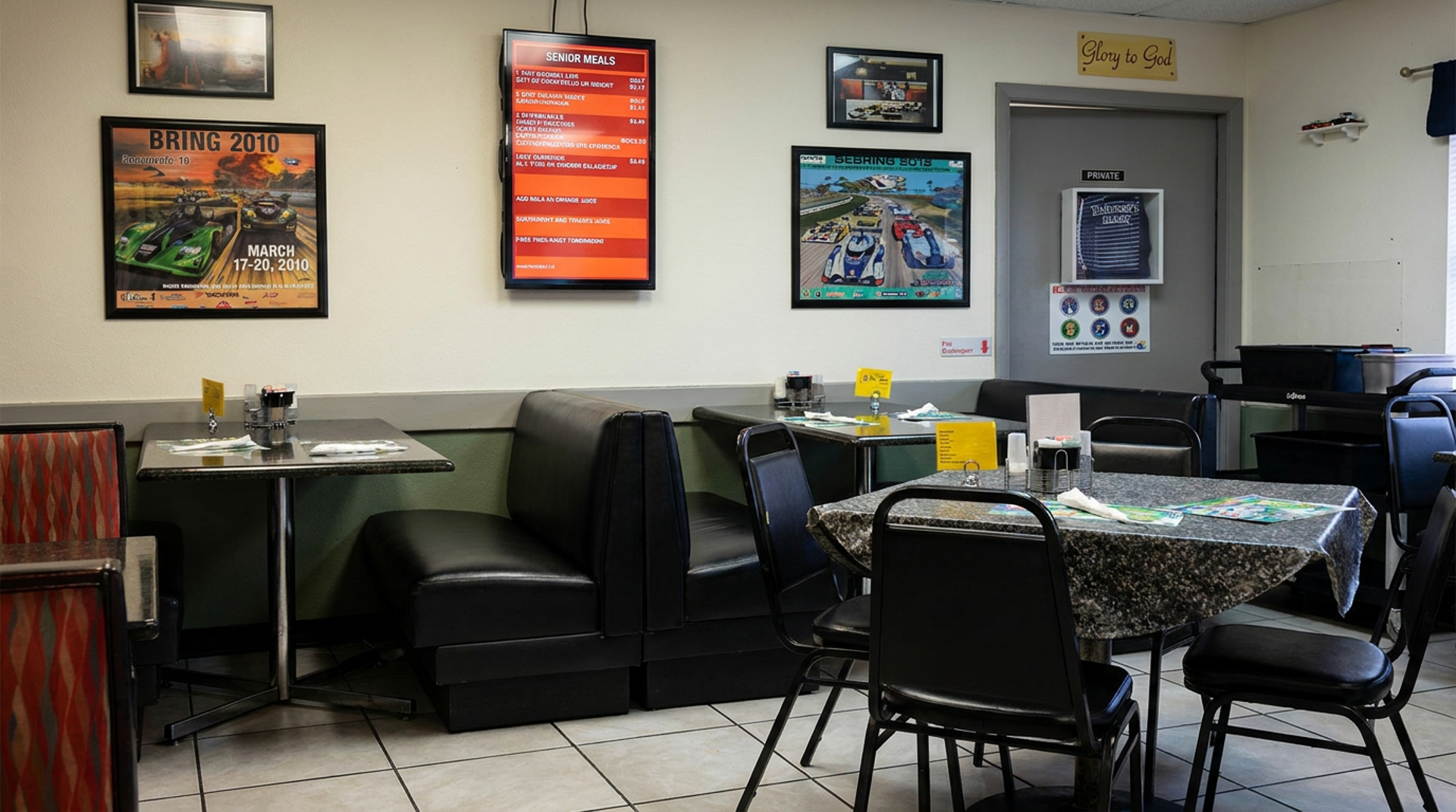 A car-themed diner on West Main