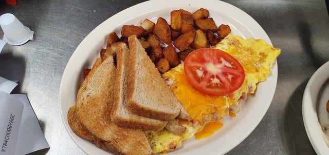Ham & Cheese omelette.