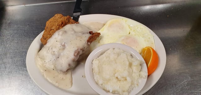 Country-Fried Steak & Eggs.