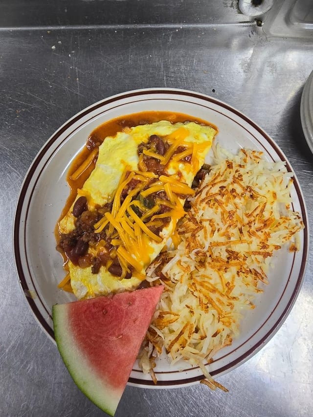 Chili Cheese Omelette.